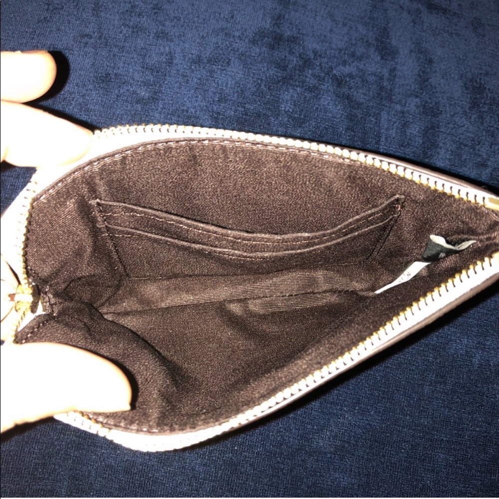 Coach Leather Glitter Corner Zip Wristlet - Picture 3 of 4
